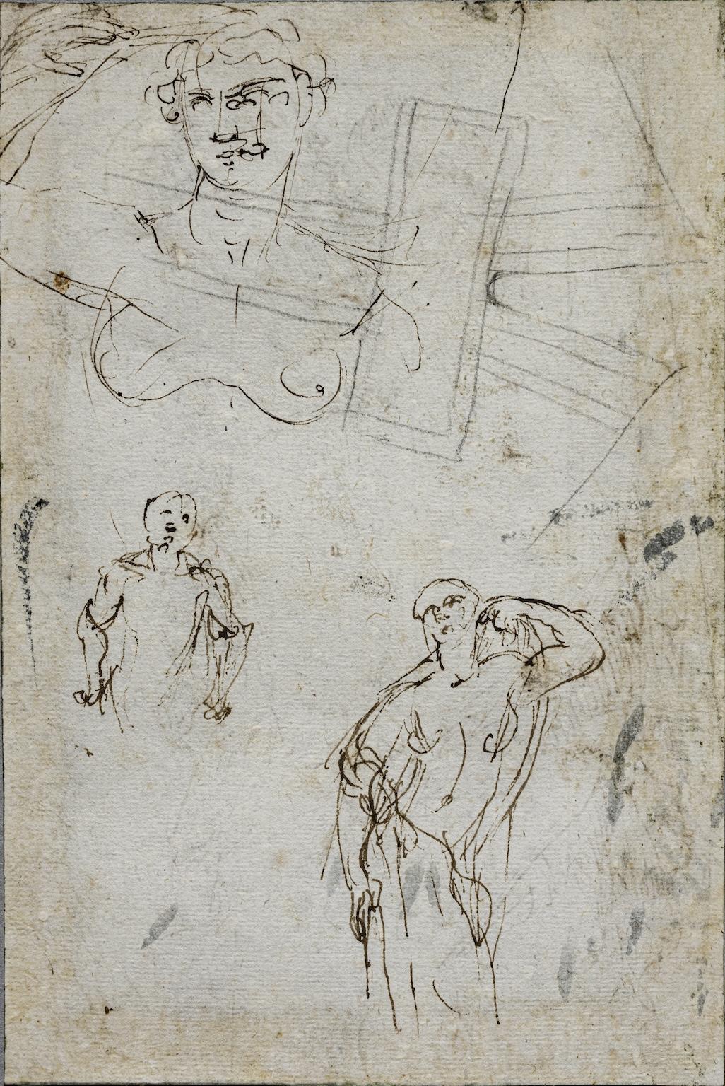 Boceto a doble cara para la 