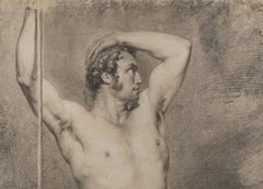 Diseño figurativo  accademia di nudo maschile veneto del XIX secolo