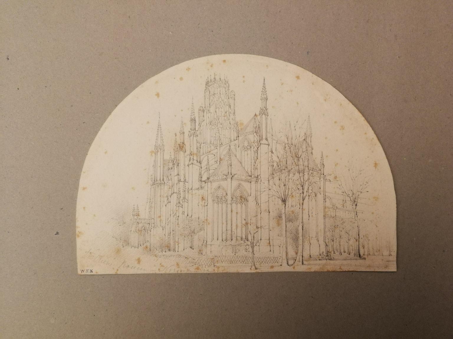 Paisajismo figurativo francés Arquitectura religiosa del siglo XIX - Art de Unknown