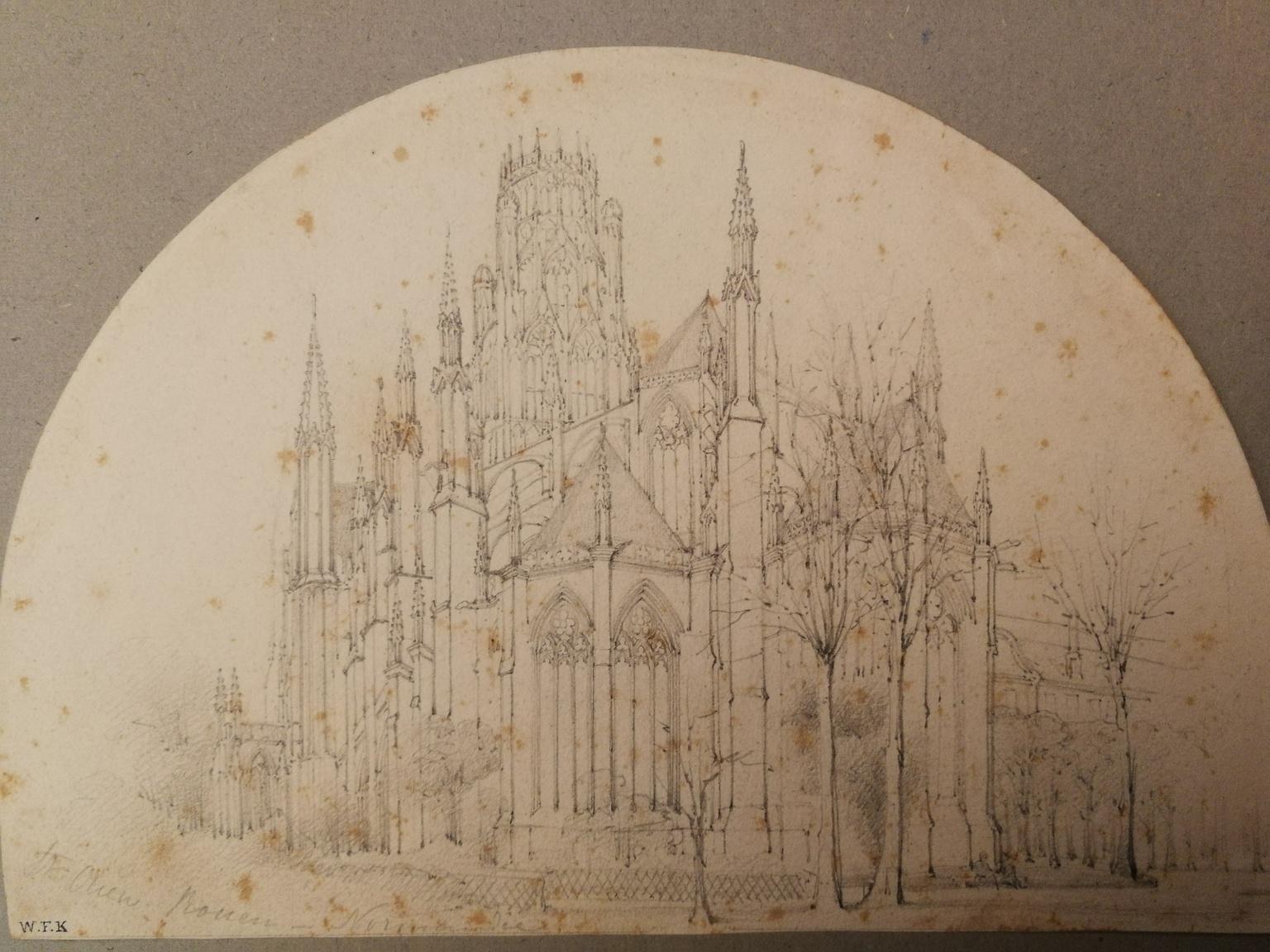 Paisajismo figurativo francés Arquitectura religiosa del siglo XIX - Landscape Art Brown de Unknown