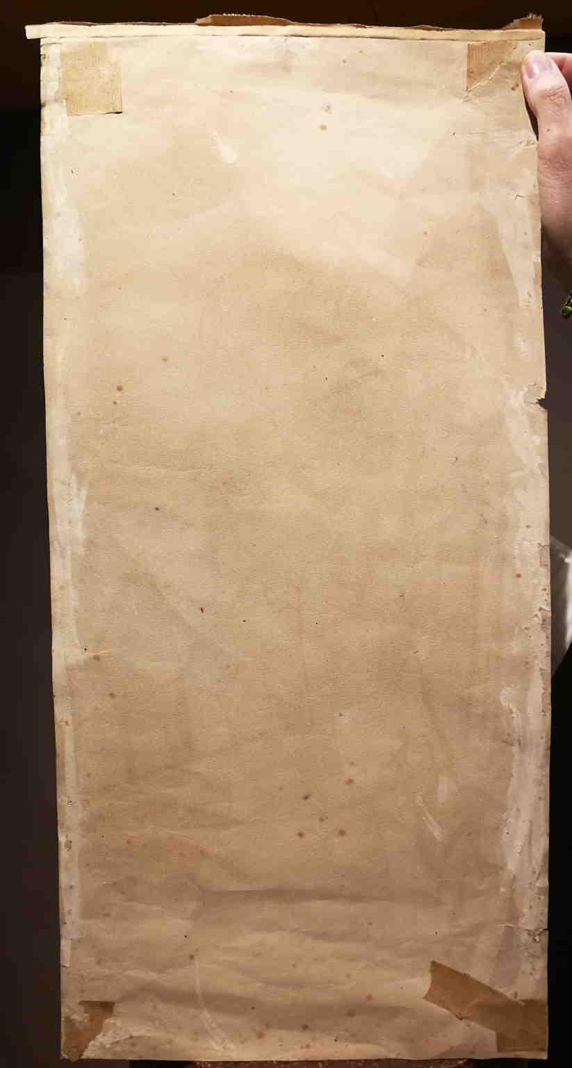 Figurative drawing study 20th century female nude portrait on paper - Brown Nude by Unknown