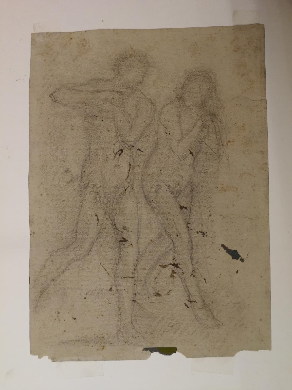 The drawing is signed at lower left 