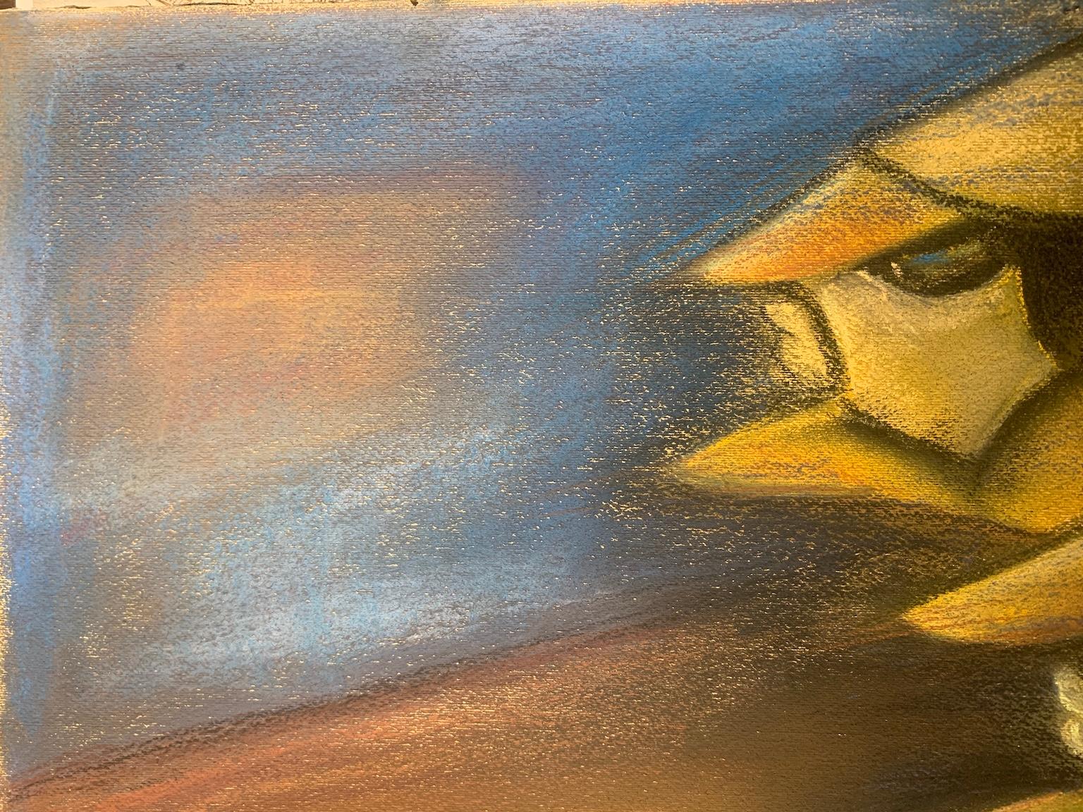 20e siècle Dessin figuratif abstrait futuriste romain - Art de Maria Chiaromonte