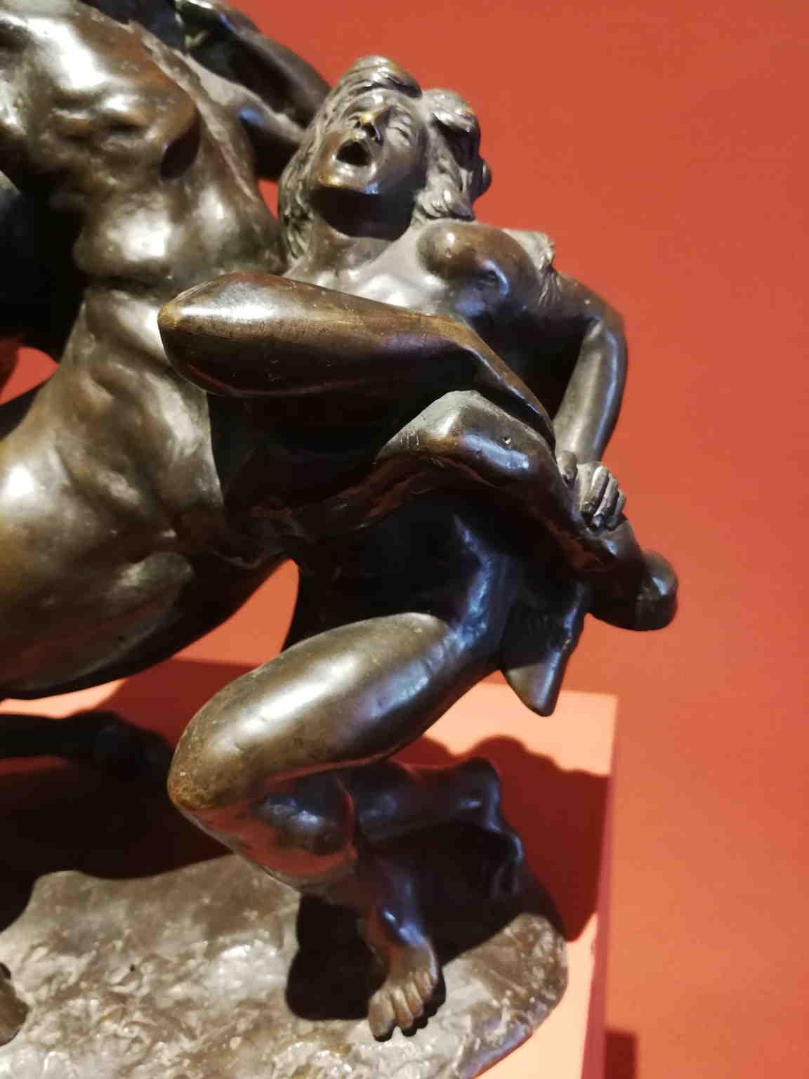 statue en bronze d'Augusto Rivalta représentant Hercule et le centaure Nessus (19e siècle) 8