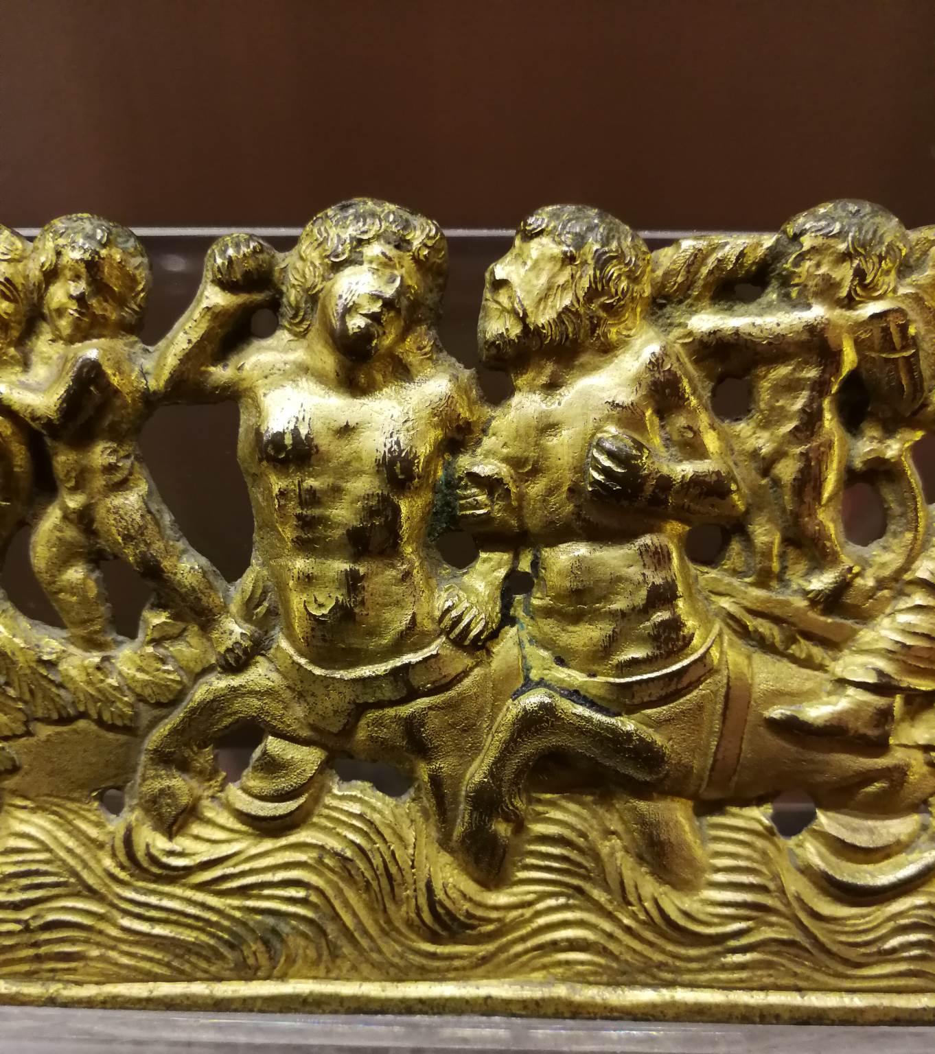 Severo da Ravenna Mannerist Mythological Gilded Bronze Frieze