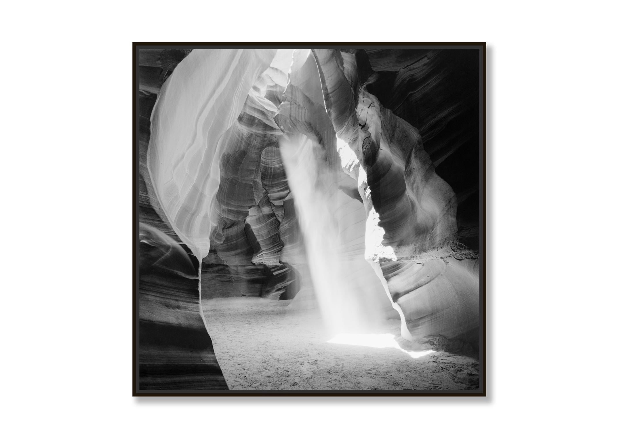 Antelope Canyon, Arizona, USA,  black and white photography, fine art landscape - Photograph by Gerald Berghammer