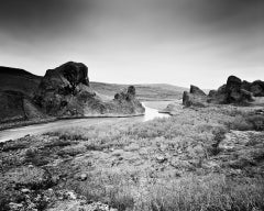 Follow Rivers, Iceland - B&W Long Exposure Fine Art Landscape Photography