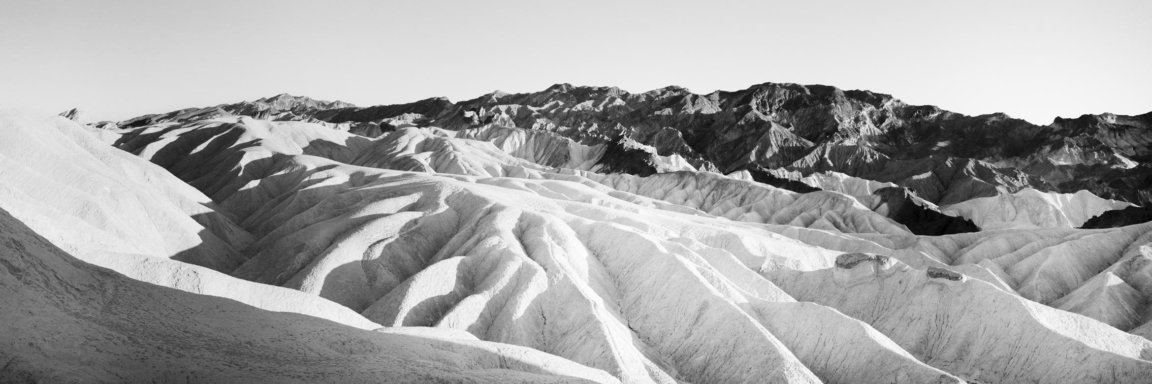 Shadow Mountains, Death Valley, USA, black and white photography, landscape