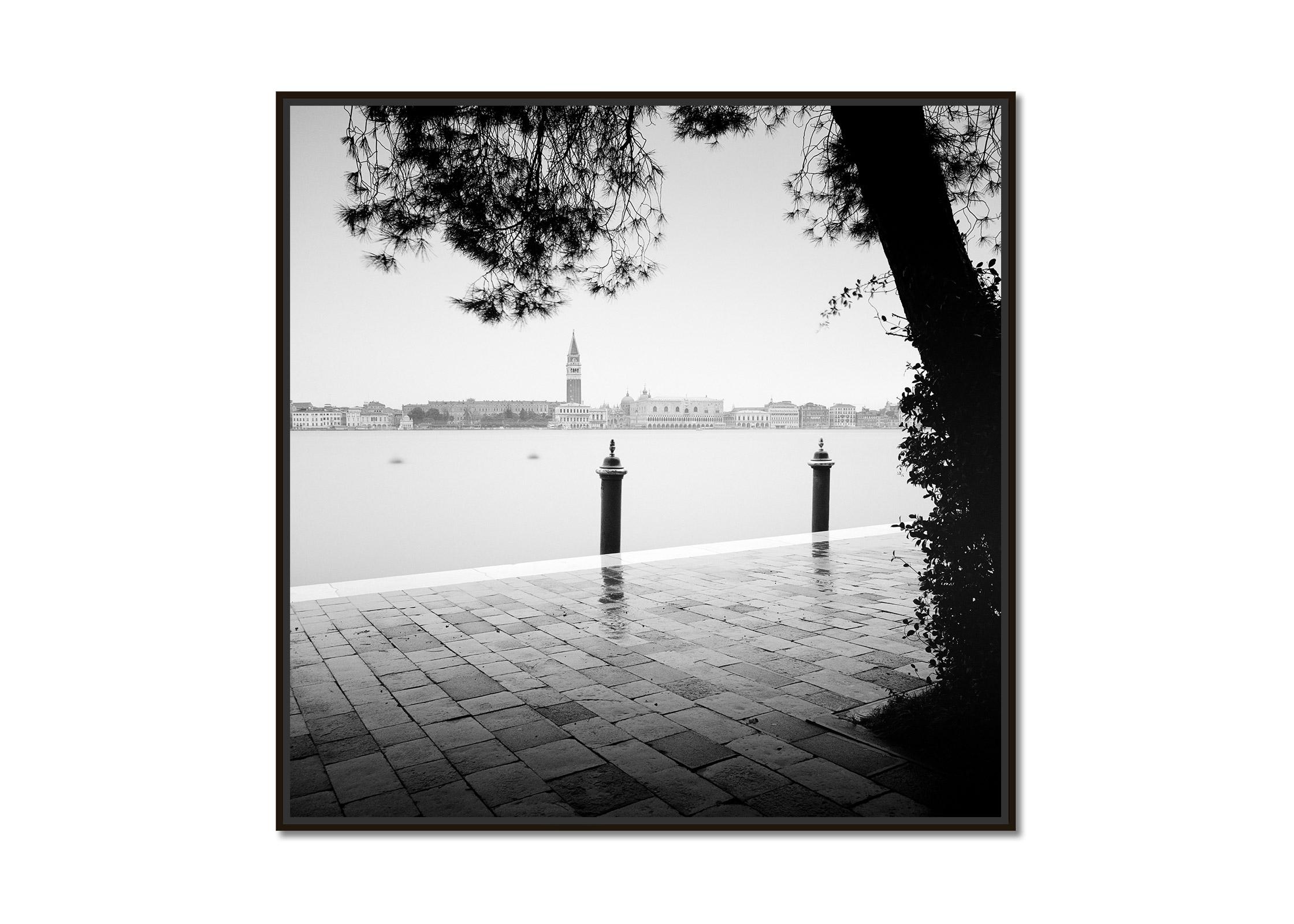 Piazza San Marco, Venice, Canal Grande, black and white photography, landscape - Photograph by Gerald Berghammer