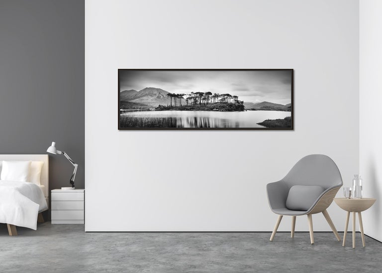 Tree Island, Ireland, contemporary art black and white photography, landscape - Contemporary Photograph by Gerald Berghammer