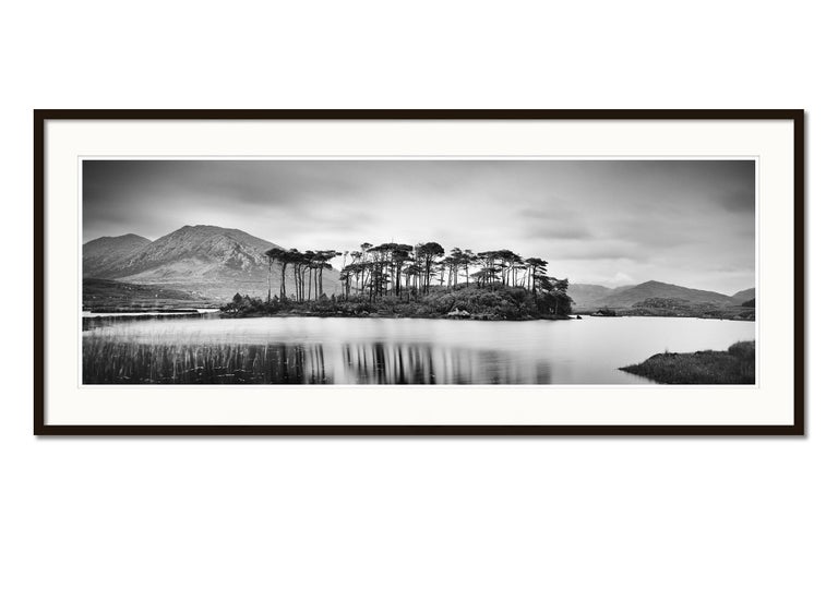 Tree Island, Ireland, contemporary art black and white photography, landscape - Gray Black and White Photograph by Gerald Berghammer