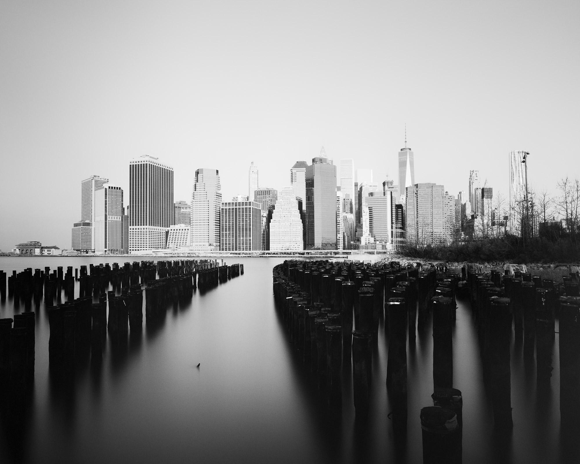 Gerald Berghammer Black and White Photograph - Manhattan Skyline, Skyscraper, New York City, black and white art photography