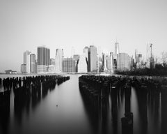 Manhattan Skyline, Skyscraper, New York City, black and white art photography