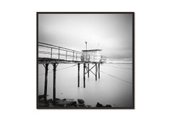 Stilt House, Fishermans Hut, Monochrome Print, Long Exposure, Limited Edition