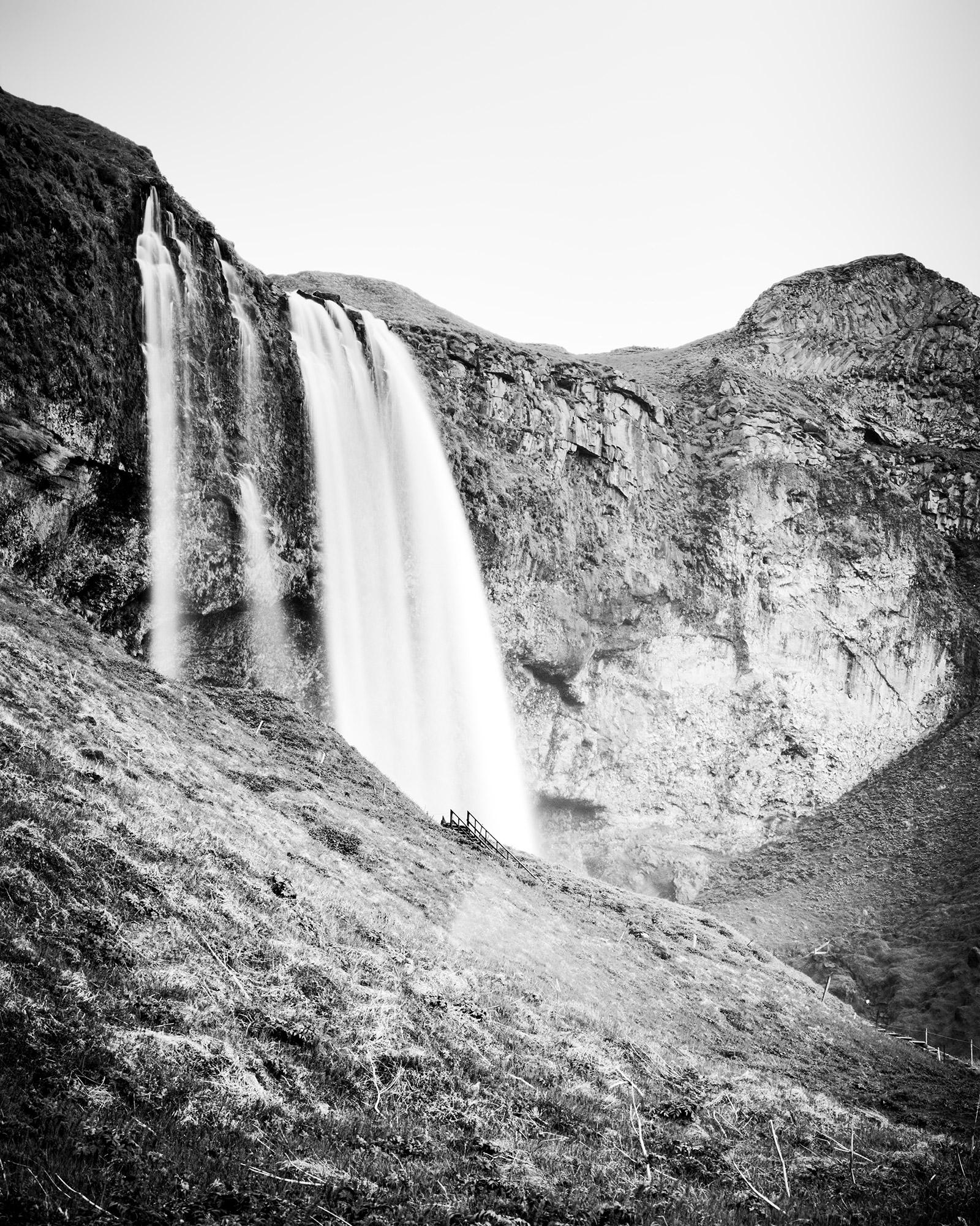 Barnafoss, Waterfall, Iceland, black and white fine art photography, landscape