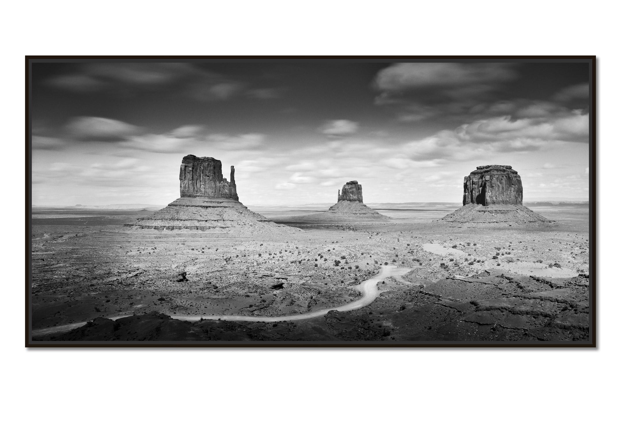 Monument Valley USA, contemporay black and white fine art photography landscapes - Photograph by Gerald Berghammer