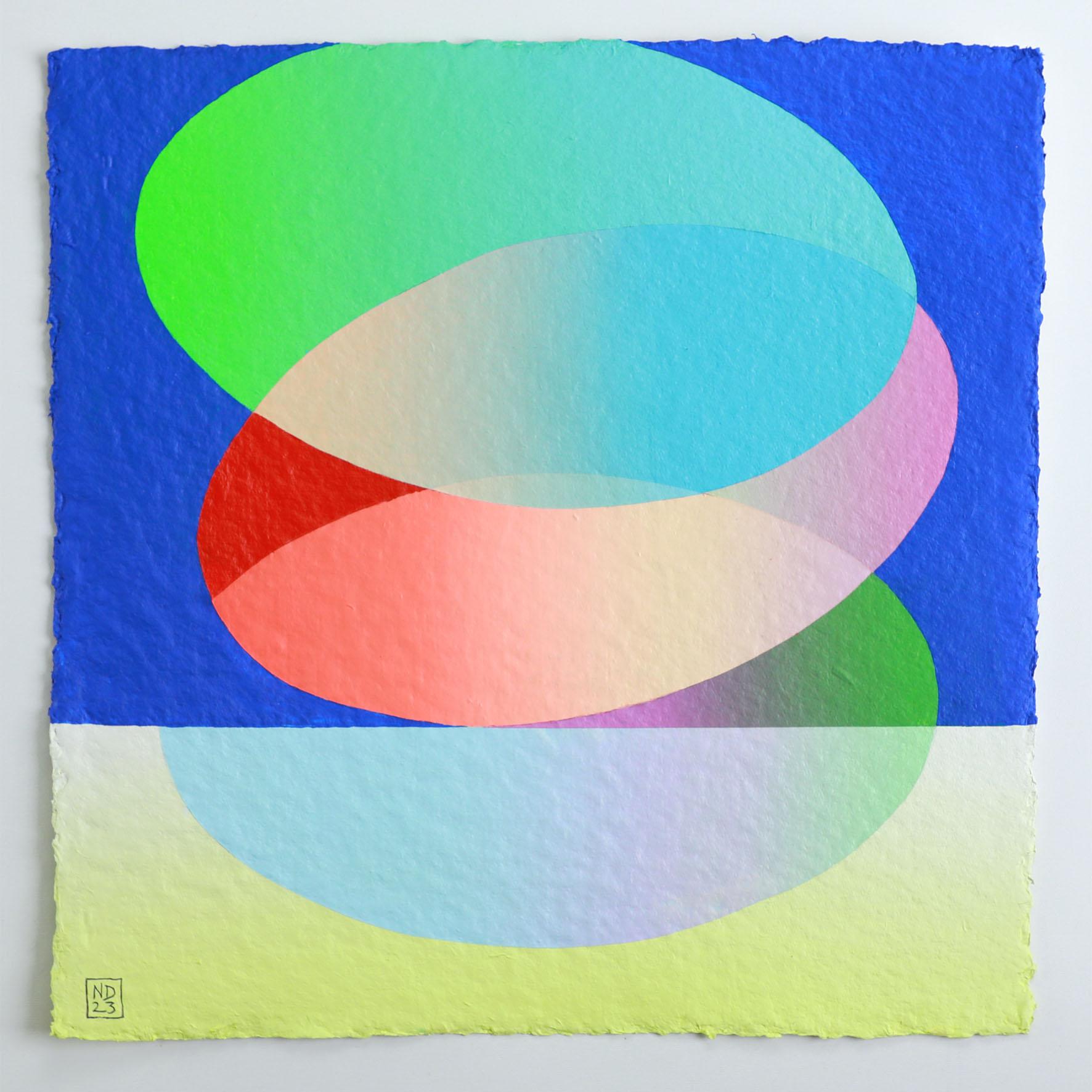Nicolas Dubreuille is a multi-faceted abstract artist who likes to multiply mediums - sculpture, painting, drawing, photography - to explore form and colour. His artworks relate to minimalism, Pop art, and free figuration. Dubreuille's