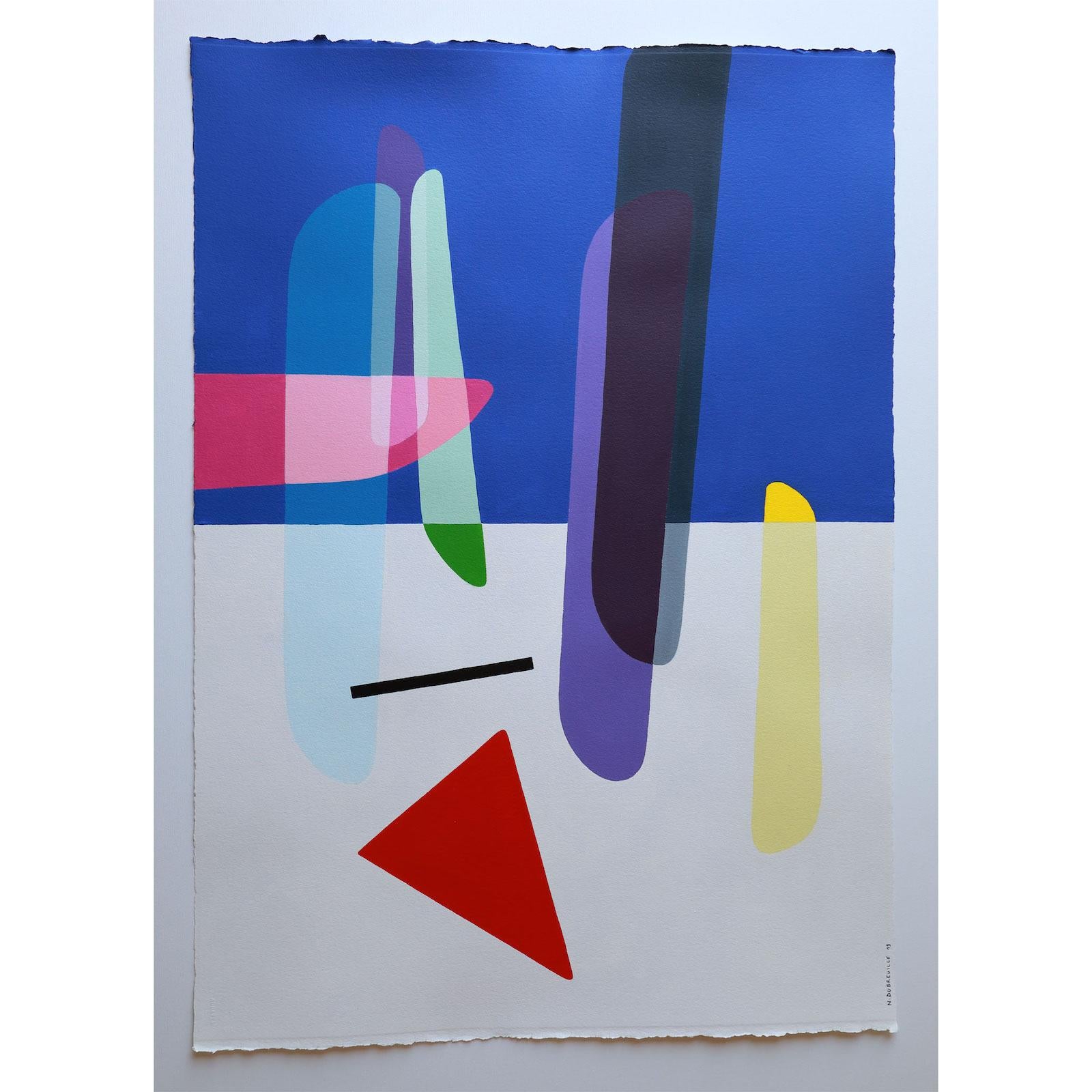 Nicolas Dubreuille Abstract Painting - Ref 536