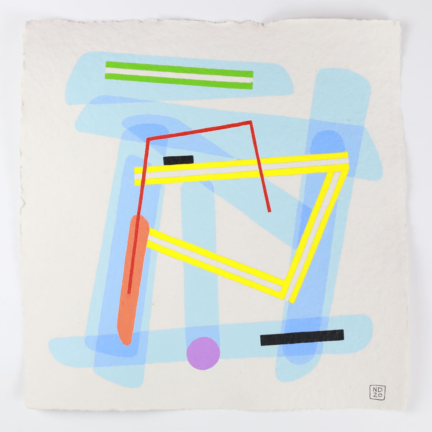 Nicolas Dubreuille Abstract Painting - Ref 579