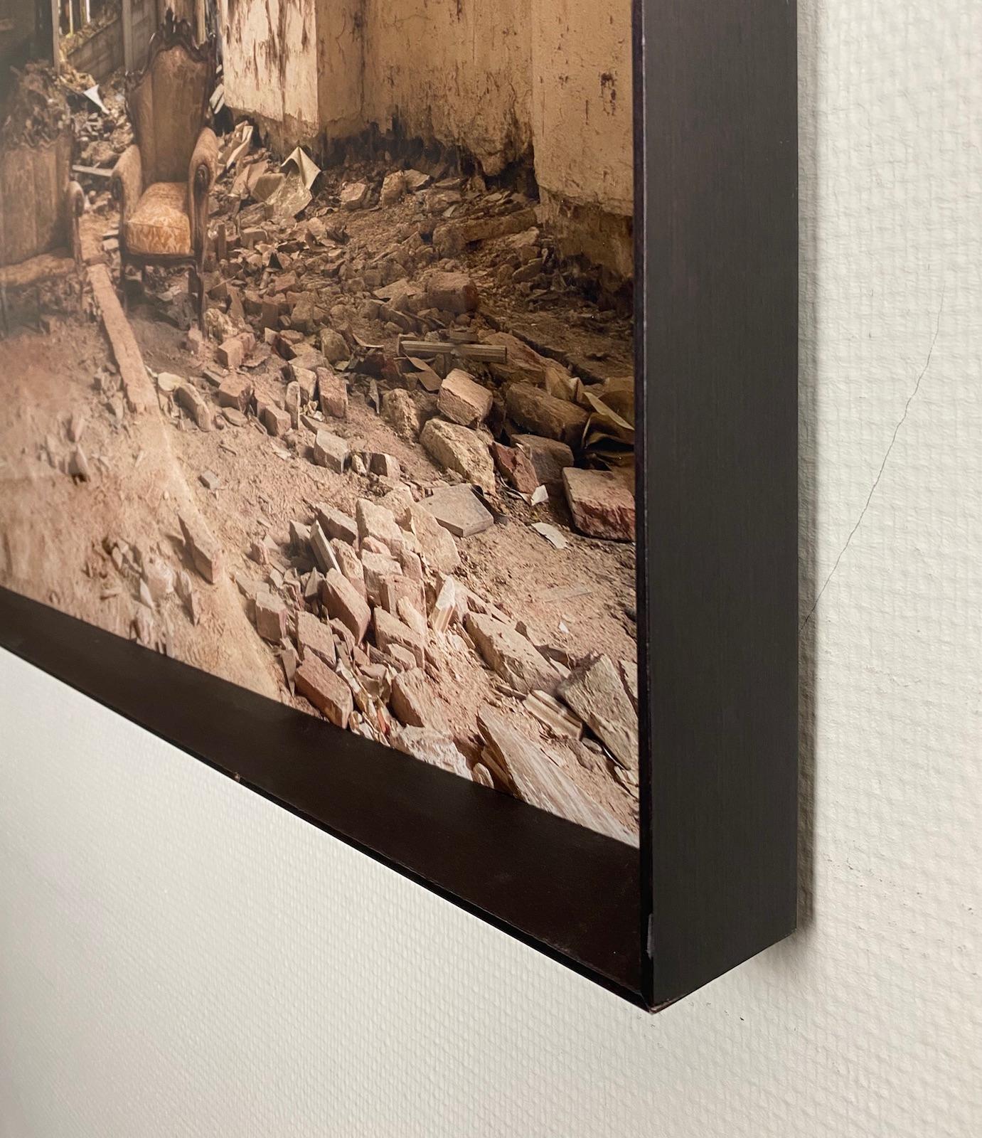 Print mounted on aluminum with plexiglas. Edition of 15.

Dimitri Bourriau is a French photographer, he has always been interested in history and architectural remains. He explores the ruins of the past and observes the decline of time on