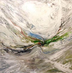 AIR, Fine Art with Artist Hand Embellished on Giclee Canvas: 40"H x 40"W