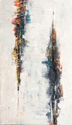 DISTORTION, Fine Art with Artist Hand Embellished on Giclee Canvas: 96"H x 48"W