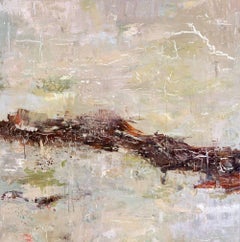 DUNES, Fine Art with Artist Hand Embellished on Giclee Canvas: 40"H x 40"W