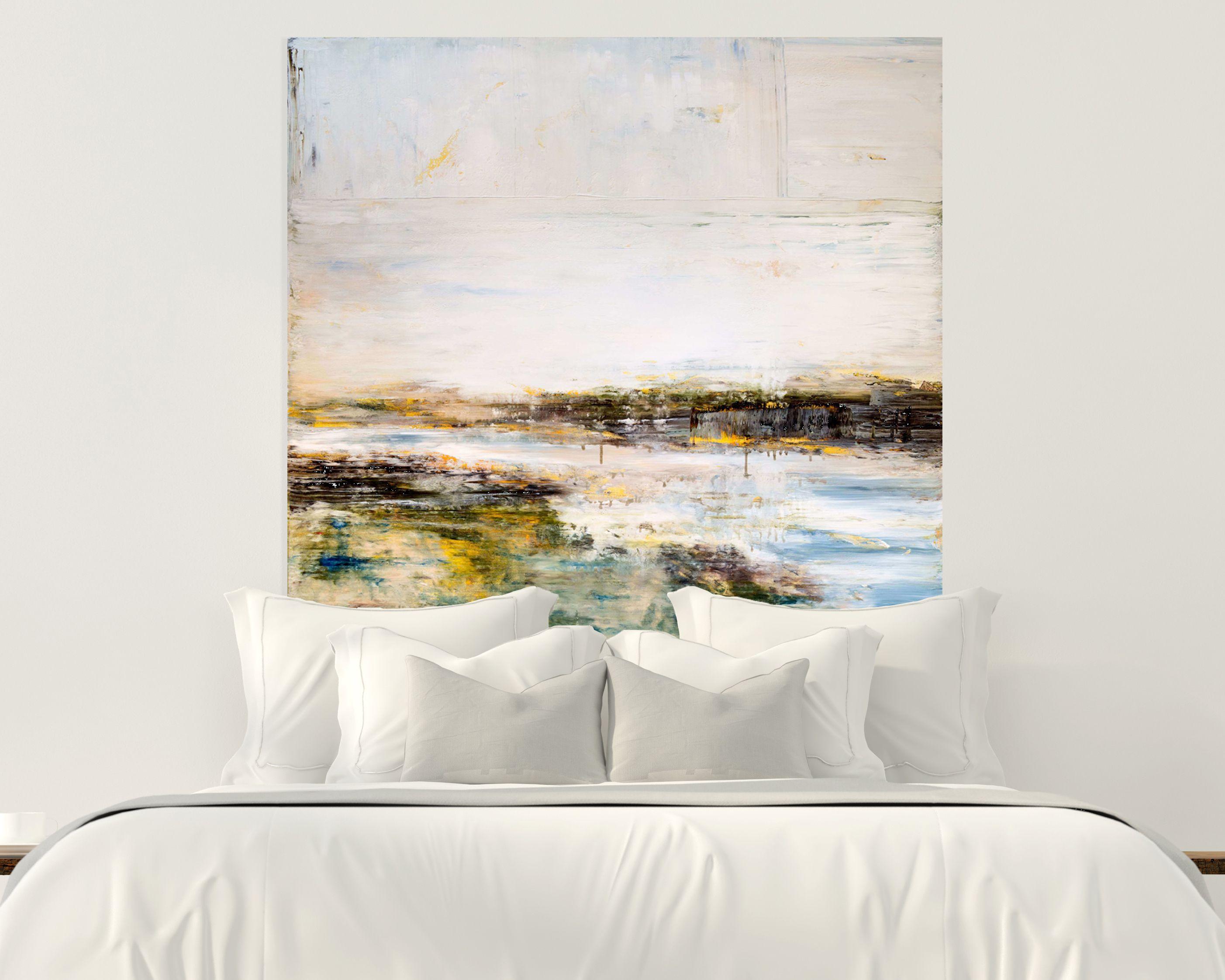 ESTUARY, Fine Art with Artist Hand Embellished on Giclee Canvas: 40