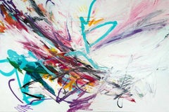 FOLDED, Fine Art with Artist Hand Embellished on Giclee Canvas: 60"H x 40"W