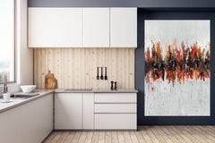 GATEWAY, Fine Art with Artist Hand Embellished on Giclee Canvas: 96"H x 48"W