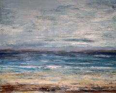 GRAYSKIES, Fine Art with Artist Hand Embellished on Giclee Canvas: 36"H x 48"W