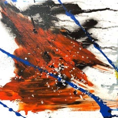 GYPSUM, Fine Art with Artist Hand Embellished on Giclee Canvas: 24"H x 24"W