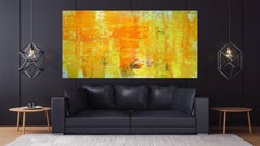 HAPPY, Fine Art with Artist Hand Embellished on Giclee Canvas: 96"H x 48"W