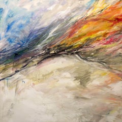 HEART SONG, Fine Art with Artist Hand Embellished on Giclee Canvas: 40"H x 40"W