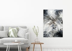IN THE FLOW, Fine Art with Artist Hand Embellished on Giclee Canvas: 48"H x 36"W