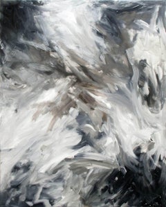 IN THE FLOW, Fine Art with Artist Hand Embellished on Giclee Canvas: 60"H x 40"W