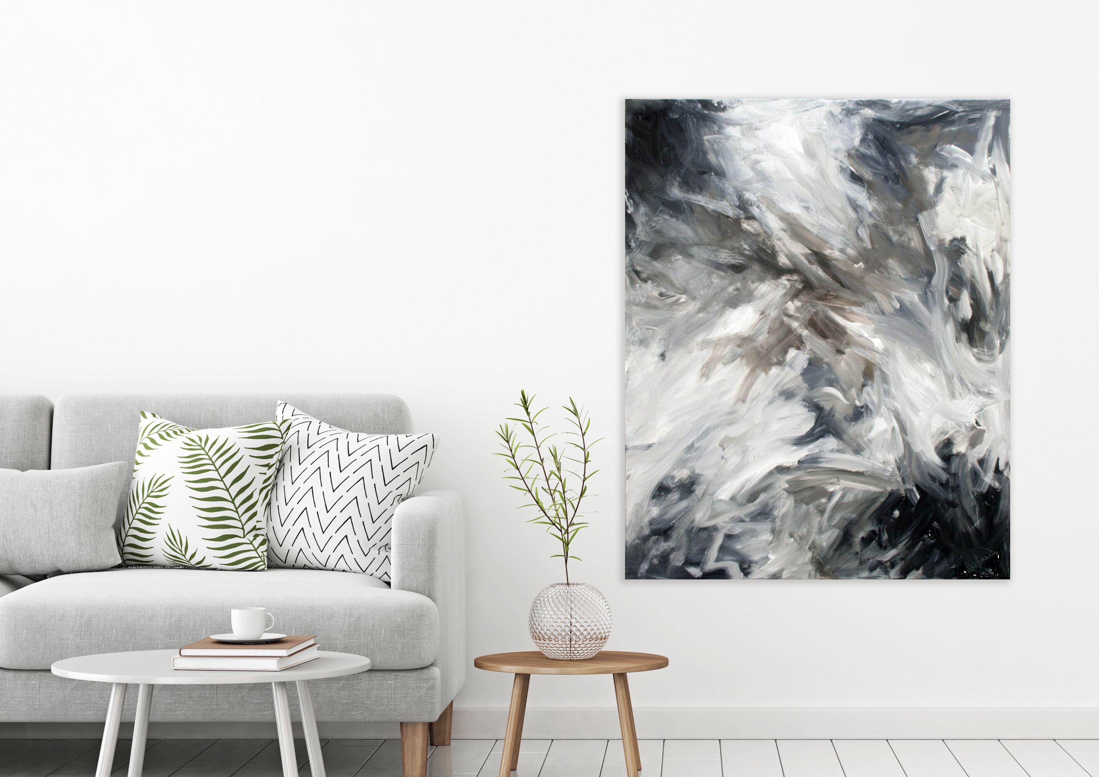 IN THE FLOW, Fine Art with Artist Hand Embellished on Giclee Canvas: 60