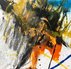 JASPER, Fine Art with Artist Hand Embellished on Giclee Canvas: 24"H x 24"W