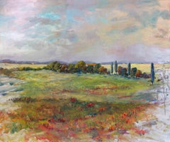 STAN'S LANDSCAPE, Contemporary Landscape Fine Art on Giclee Canvas: 36"H x 48"W