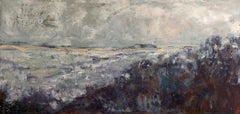 STORMY, Contemporary Nautical Beach Fine Art on Giclee Canvas: 72"H x 36"W