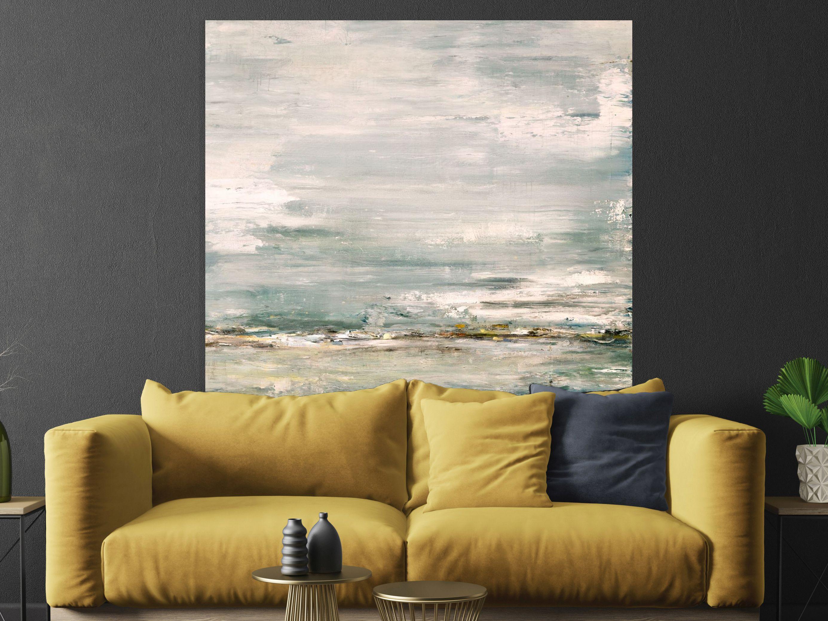SEA AND SKY Contemporary Nautical Landscape Fine Art on Giclee Canvas: 48
