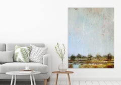 SHEM CREEK, Contemporary Rural Landscape Fine Art on Giclee Canvas: 60"H x 40"W