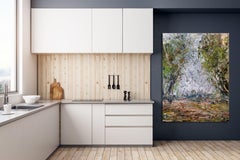 SOON, Contemporary Abstract Forest Fine Art on Giclee Canvas: 60"H x 40"W