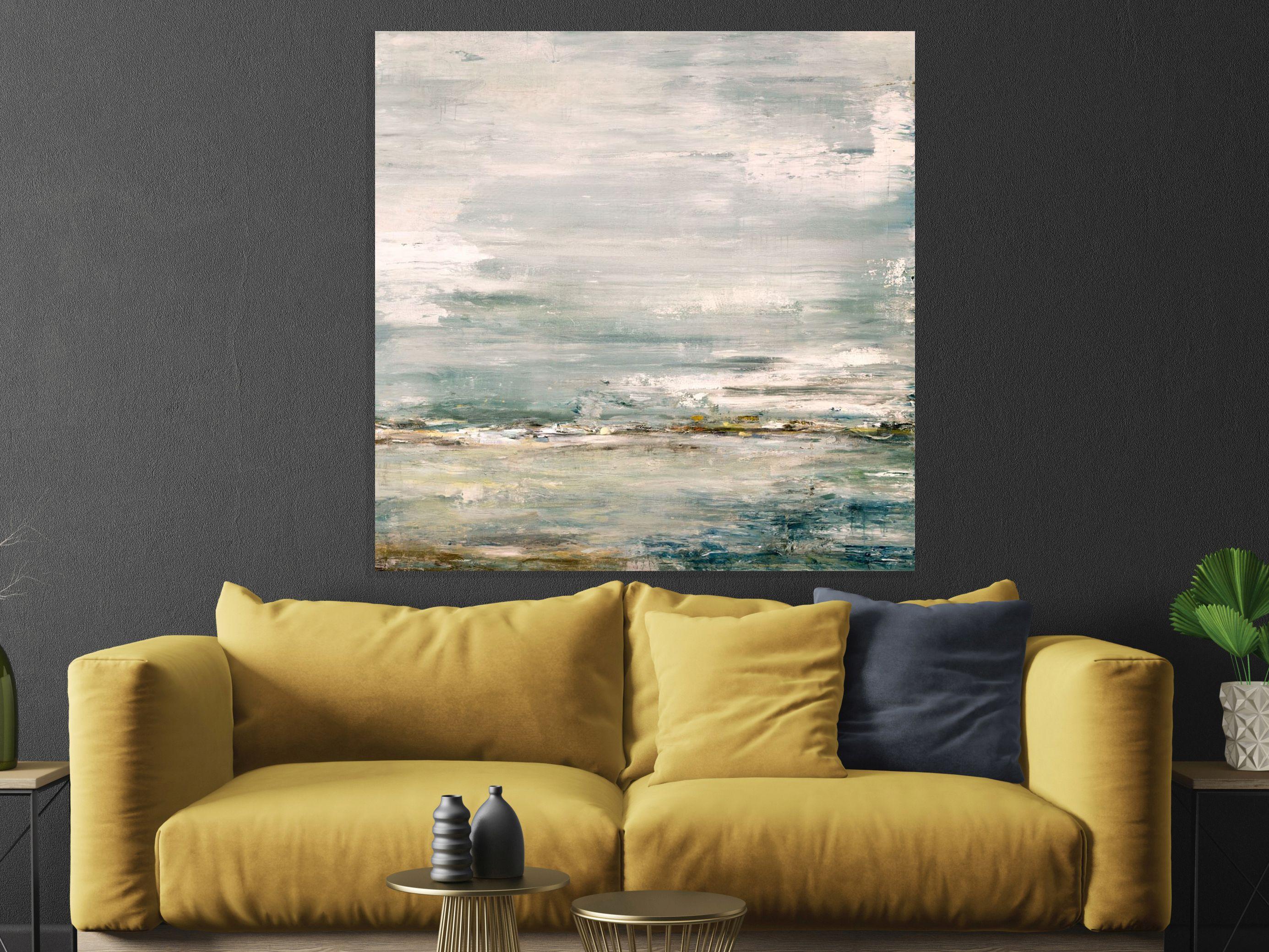 SEA AND SKY Contemporary Nautical Landscape Fine Art on Giclee Canvas: 40