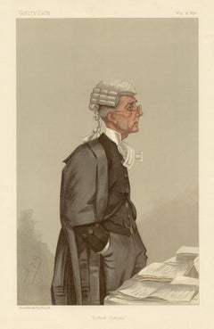 Oxford Circuit, Vanity Fair legal chromolithograph of a judge, 1896