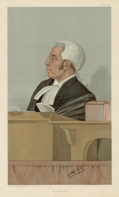 We Shall See, Vanity Fair legal chromolithograph of a judge, 1898