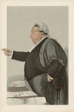 Danky, Vanity Fair legal chromolithograph of a judge, 1898