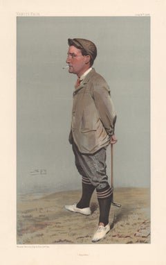 Harold Hoylake, Vanity Fair golfer, chromolithograph, 1903