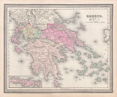Thomas Cowperthwait
Co - Greece, Antique map, 1854 Greece, Antique map, 1854