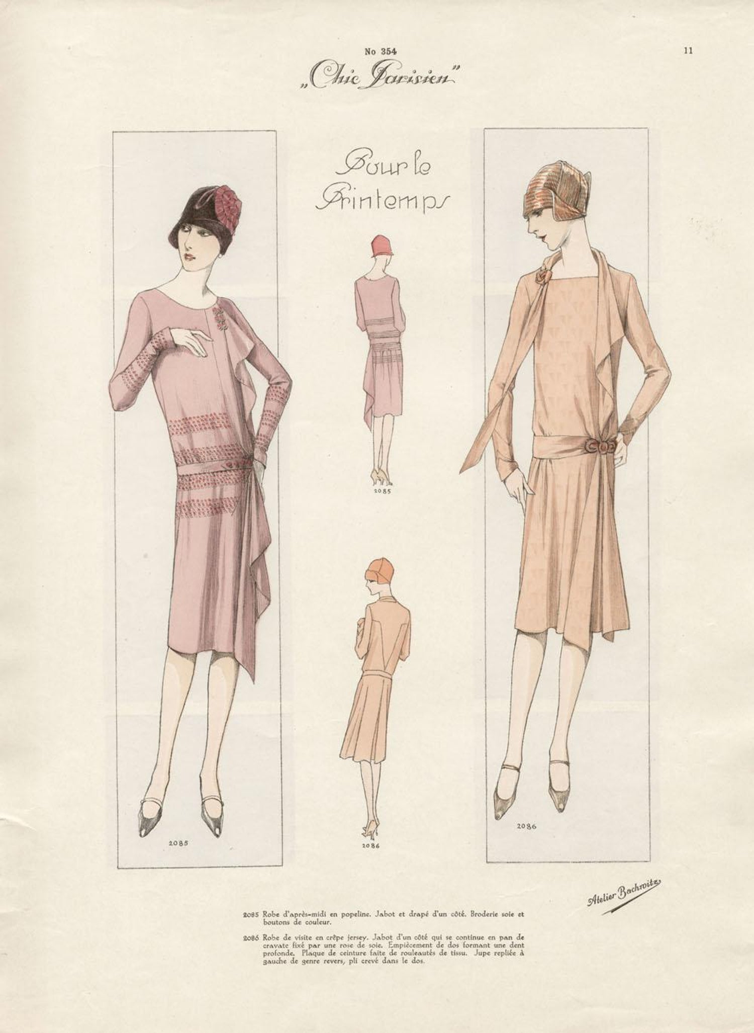 Atelier Bachroitz - Art Deco French 1920s Fashion Design Vintage Print at  1stDibs | custom design engagement rings melbourne